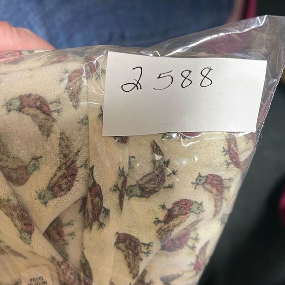 NWT Rachel Rachel Roy size L bow tie V neckline. Puff sleeves tunic - Picture 8 of 8